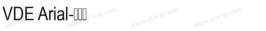 VDE Arial字体转换